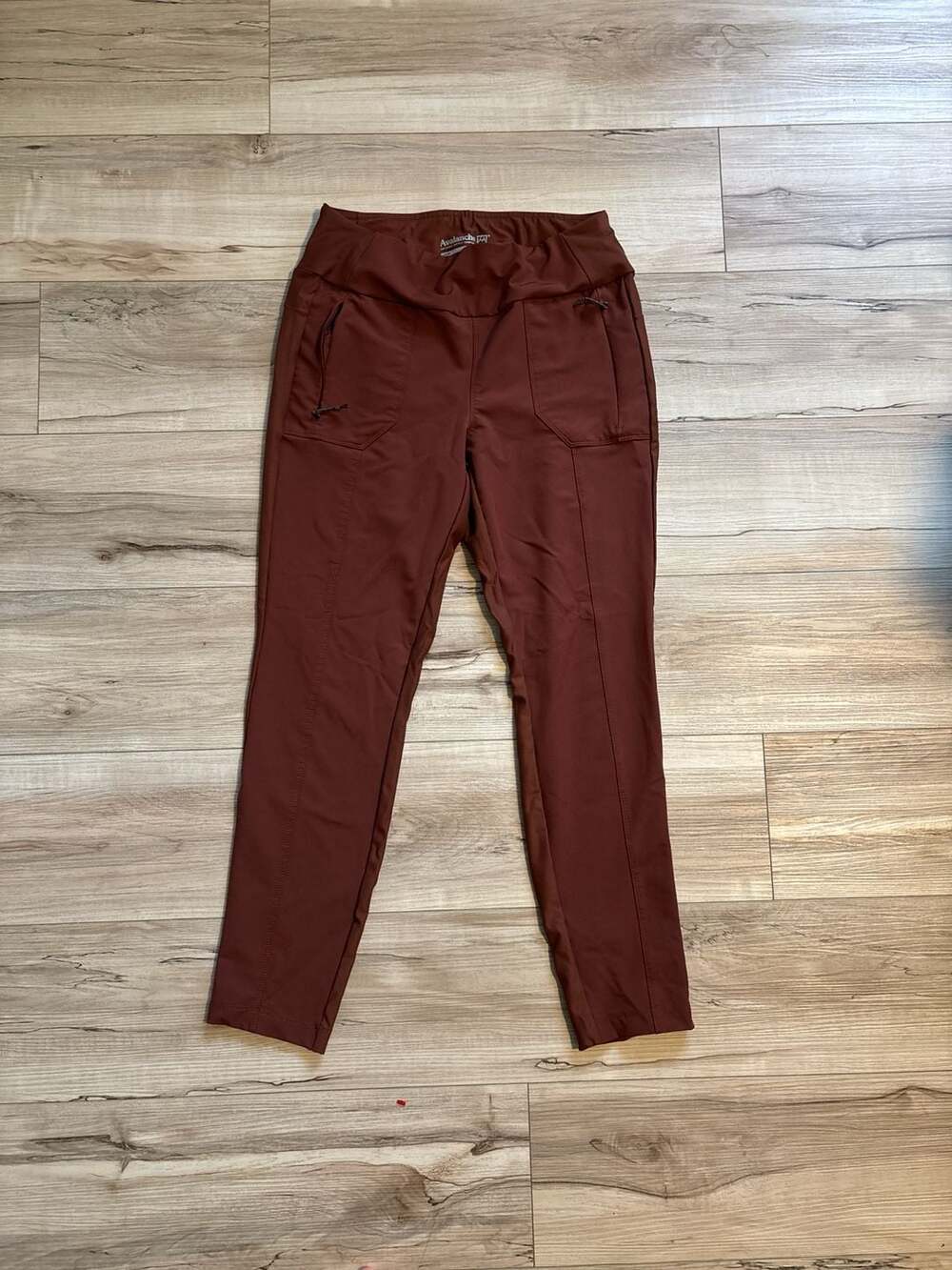Avalanche Outdoor Supply Co. High Rise Tapered Hiking Pants in Rust Brown
